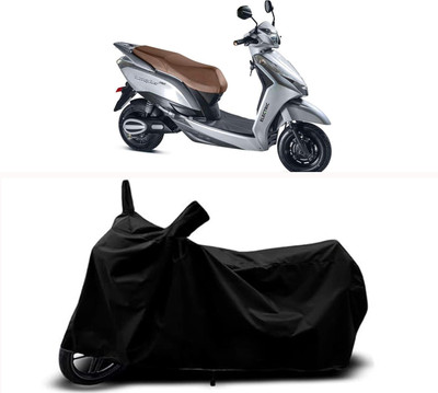 RABABLI Waterproof Two Wheeler Cover for Ampere(Magnus Pro, Black)