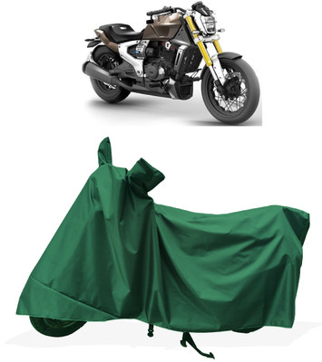 Tricway Two Wheeler Cover for TVS(Zeppelin BS6, Green)