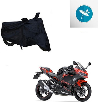 MMSSTAR Waterproof Two Wheeler Cover for Kawasaki(Ninja 250, Black)