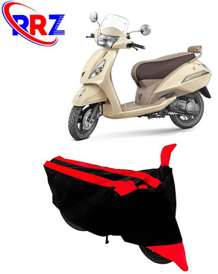 RRZ Waterproof Two Wheeler Cover for TVS(Jupiter classic, Black, Red)