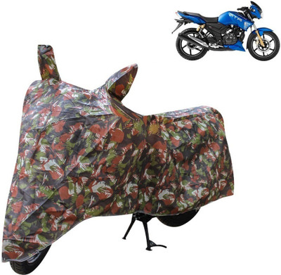 HMS Two Wheeler Cover for TVS(Apache RTR 180, Multicolor)