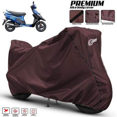 AUTOCAD Waterproof Two Wheeler Cover for TVS(Scooty Pep Plus BS6, Maroon, Black)