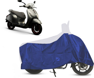 EGAL Waterproof Two Wheeler Cover for Bajaj(Urbanite Chetak, White)