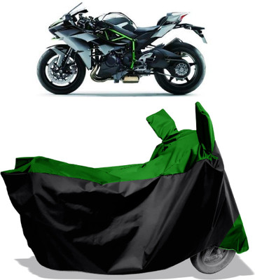 Amexride Two Wheeler Cover for Kawasaki(Ninja H2R, Multicolor)