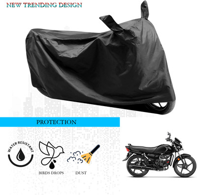ANTHUB Waterproof Two Wheeler Cover for Hero(HF, Black)