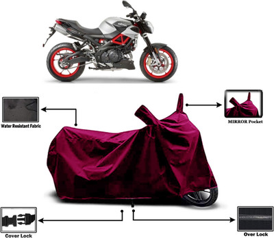 Amexride Two Wheeler Cover for Aprilia(Shiver 900, Maroon)