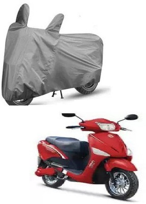 Tritika Waterproof Two Wheeler Cover for Hero(Electric Optima, Grey)