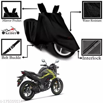 gurukul mart Waterproof Two Wheeler Cover for Aftek(1050 Adventure BS6, Black)