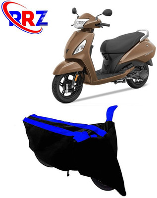 RRZ Waterproof Two Wheeler Cover for TVS(Jupiter, Black, Blue)