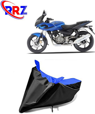 RRZ Waterproof Two Wheeler Cover for Bajaj(Pulsar 220F, Black, Blue)
