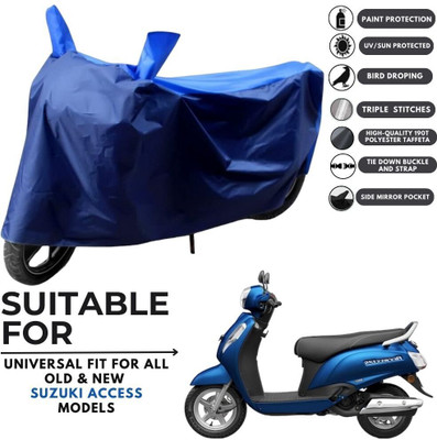 MADAFIYA Two Wheeler Cover for Suzuki(Access 125, Blue, Blue)