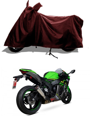 GROFATIK Two Wheeler Cover for Kawasaki(Ninja ZX-10R SE, Maroon)