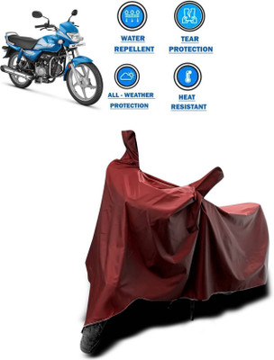 KEDIT Two Wheeler Cover for Hero(HF Deluxe, Maroon)