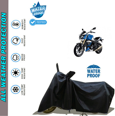 AutoGalaxy Waterproof Two Wheeler Cover for Mahindra(MOJO XT 300, Black)