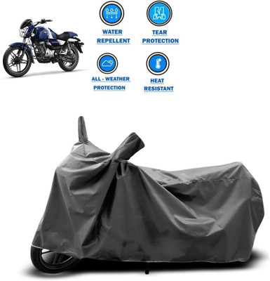 DeepShakshi AUTOMOTIVE Two Wheeler Cover for Bajaj(V12, Grey)