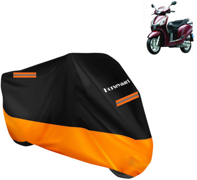 Horseyaart Waterproof Two Wheeler Cover for Mahindra(Duro, Orange)