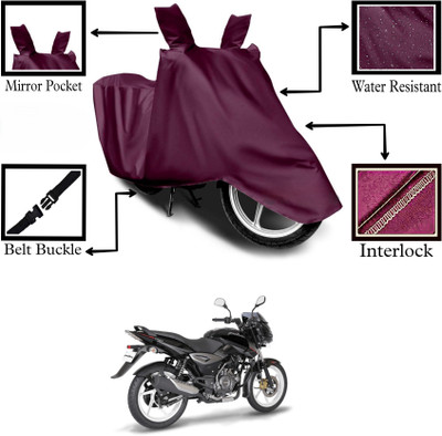 DeepShakshi AUTOMOTIVE Two Wheeler Cover for Bajaj(Pulsar 150 BS6, Maroon)