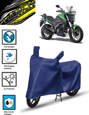 FRONCH Waterproof Two Wheeler Cover for Bajaj(Dominar 400, Blue)