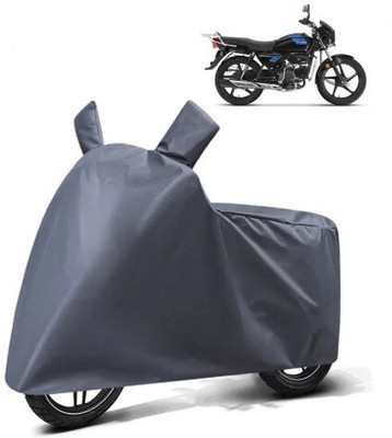 Tritika Waterproof Two Wheeler Cover for Hero(Splendor Plus, Grey)