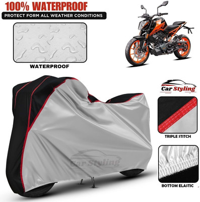 Car Styling Waterproof Two Wheeler Cover for KTM(Duke 390, Multicolor)