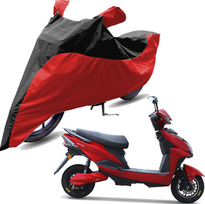 RiderShine Two Wheeler Cover for Techo Electra(Raptor, Red, Black)
