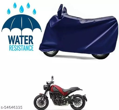 gurukul mart Waterproof Two Wheeler Cover for Bgauss(FZ FI BS6, Blue)