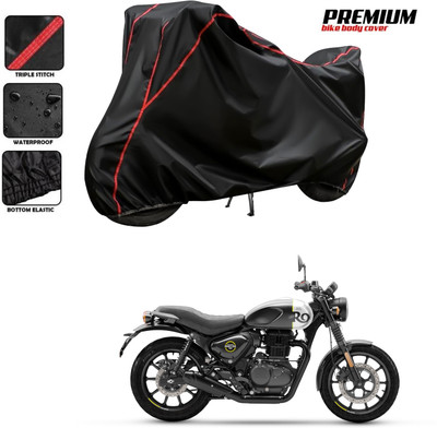 PAGORA Waterproof Two Wheeler Cover for Royal Enfield(Hunter 350, Black)