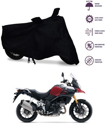 Genipap Two Wheeler Cover for Suzuki(V Strom 1000, Black)