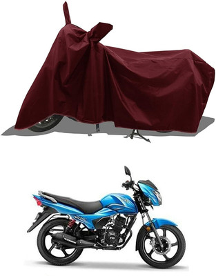 SK AUTO Waterproof Two Wheeler Cover for TVS(Victor, Maroon)
