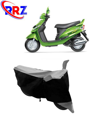RRZ Waterproof Two Wheeler Cover for Mahindra(Rodeo RZ, Black, Grey)