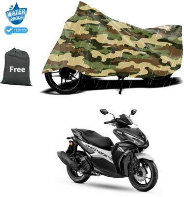 CODOKI Waterproof Two Wheeler Cover for Yamaha(Aerox 155 Maxi BS6, Yellow)
