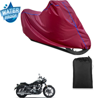 PAGORA Waterproof Two Wheeler Cover for Royal Enfield(Meteor BS6, Maroon)