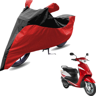 RiderShine Two Wheeler Cover for Indus(Yo Xplor, Red, Black)