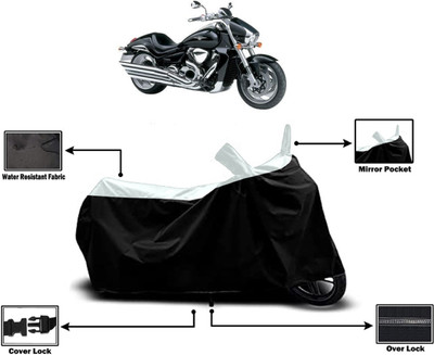 Amexride Two Wheeler Cover for Suzuki(Intruder M1800R, White)