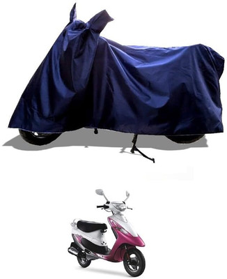 KEDIT Two Wheeler Cover for TVS(Scooty Pep+, Blue)