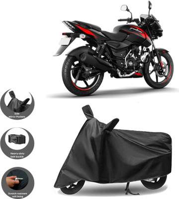 WMIZEXA Waterproof Two Wheeler Cover for Bajaj(Pulsar 125, Black)