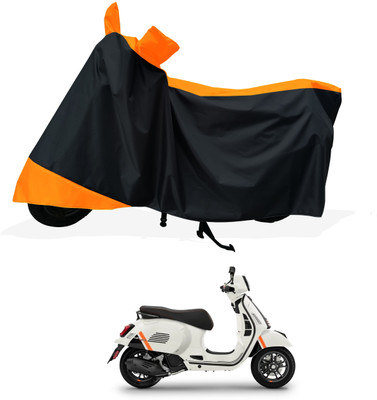 Tricway Two Wheeler Cover for Vespa(GTS Super 125 BS6, Orange)