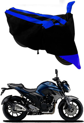 MMSSTAR Waterproof Two Wheeler Cover for Yamaha(FZ25, Blue, Black)
