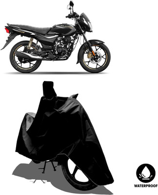 Amexride Waterproof Two Wheeler Cover for Bajaj(Platina 110 H-Gear BS6, Black)