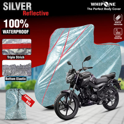 Whipone Waterproof Two Wheeler Cover for TVS(Raider, Silver)