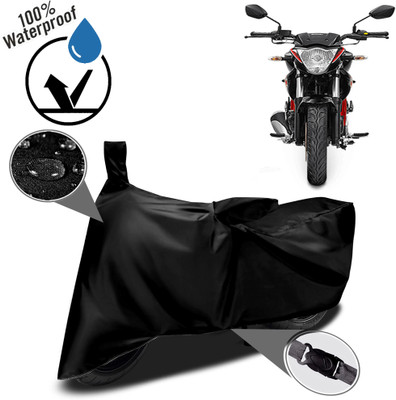 ROYAL AUTO MART Waterproof Two Wheeler Cover for Suzuki(Gixxer, Black)
