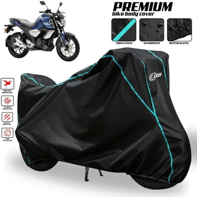 AutoGalaxy Waterproof Two Wheeler Cover for Yamaha(FZ S V3 BS6, Black, Blue, Multicolor)