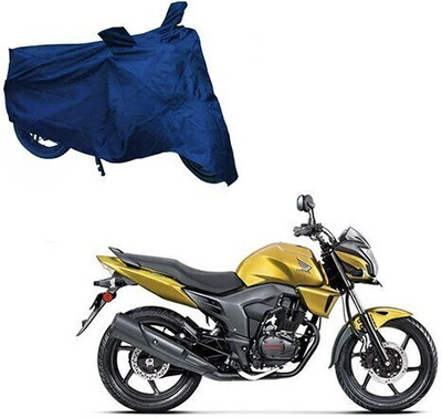 DeepShakshi AUTOMOTIVE Two Wheeler Cover for Honda(CB Trigger, Blue)