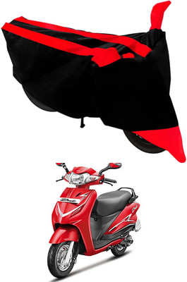 Mdstar Waterproof Two Wheeler Cover for Hero(Duet LX 110CC, Red, Black)