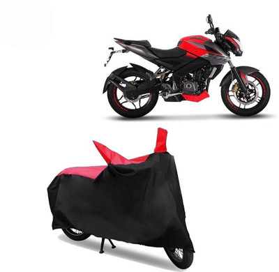 DeepShakshi AUTOMOTIVE Waterproof Two Wheeler Cover for Bajaj(Pulsar 200 NS DTS-i, Red, Black)