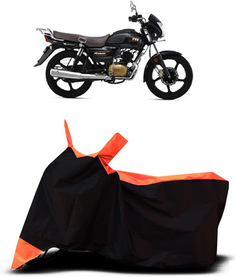 VESMEI Two Wheeler Cover for TVS(Radeon, Orange)