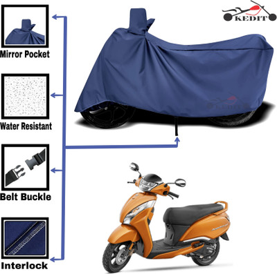 KEDIT Two Wheeler Cover for TVS(Jupiter 125, Blue)