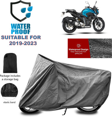 GOSHIV-car and bike accessories Waterproof Two Wheeler Cover for Yamaha(FZ 25 BS6, Grey)