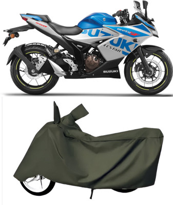 BbcMart Waterproof Two Wheeler Cover for Suzuki(Gixxer SF, Green)