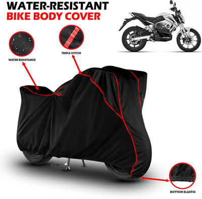 GKG Waterproof Two Wheeler Cover for Revolt(RV 400, Black, Red)